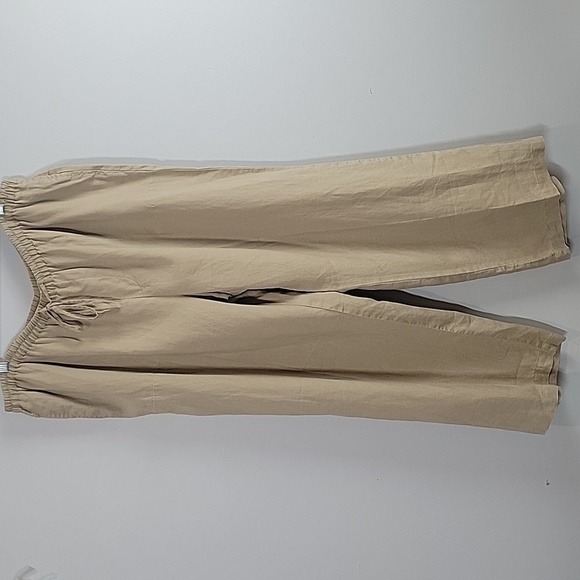 Vintage Merona Wide Leg Linen Pants - Picture 1 of 8